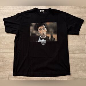 Men's KITH for Scarface Tony Montana Power khm034175-001 Tee Black Sz L Large